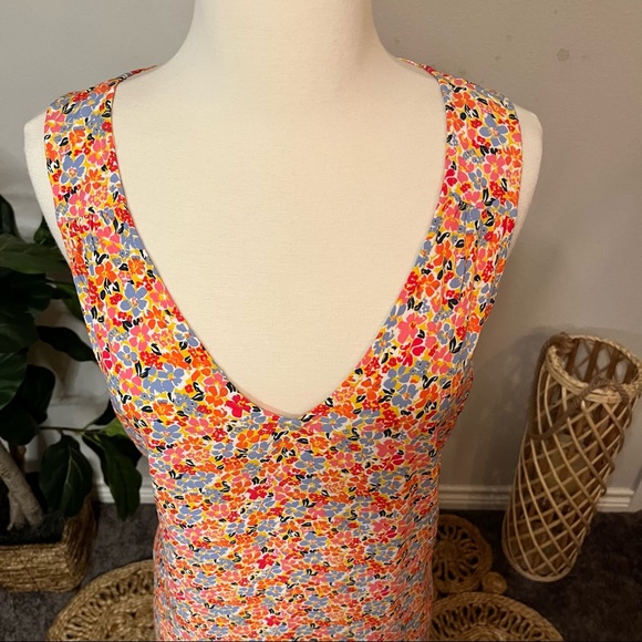 GAP Floral Sleeveless Shift Dress Sz XS - Picture 7 of 11